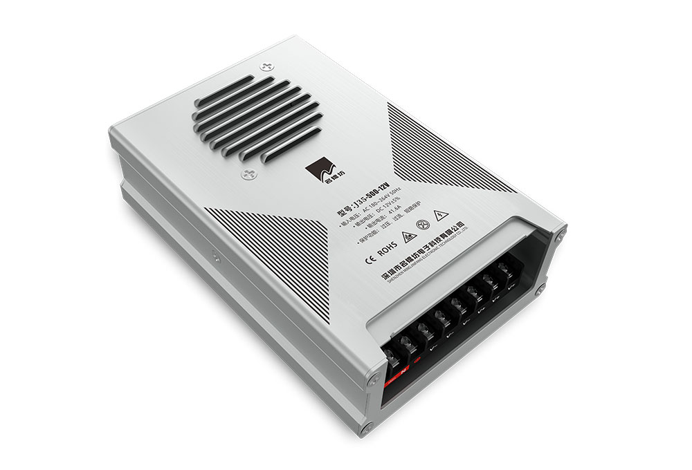 J35- 500W-12V 平面帶風扇不灌膠防雨電源